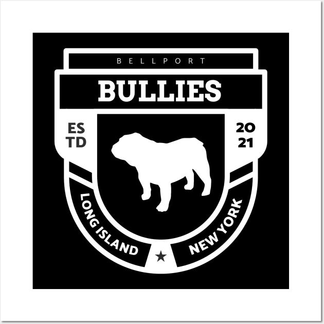 Bellport Bullies College logo 2 Wall Art by Bullies Brand